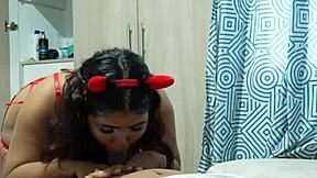 horny devil babe searches for big cock action in wild homemade encounter part 1