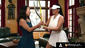 Mommys Girl - Mischievous Kimmy Kimm Spends Time with Crush Stepmom Romi Rain in Tennis Lesson