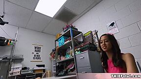 Caught this beautiful vietnamese slut in the mall and now her tiny asian spot gets a punish session