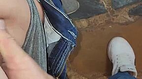 I love when he cums in my panties and pull them up after horny yoga workout clit rub