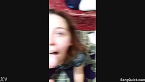 Brunette Girlfriend Gives Blowjob And Gets Cum In Mouth During Pov Session