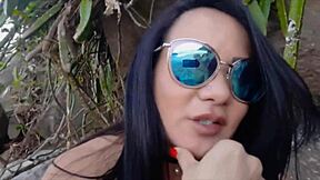 Bold Beach Relaxation with Cute Latina Clit Licking