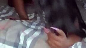 My little 18+ shy stepsister feels so guilty caught on knees sucking big black cocks again