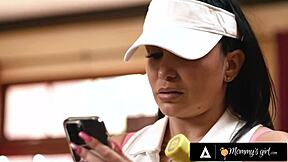 Mommys Girl - Mischievous Kimmy Kimm Spends Time with Crush Stepmom Romi Rain in Tennis Lesson