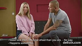 fervid cutie spreads tight slit and loses virginity