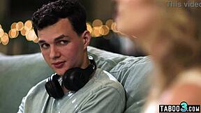 Blonde MILF Stepmom Rachael Cavalli Lets Stepson Discover Her Pussy