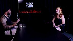 Blonde Brazilian amateur in casting interview shows see-through lingerie, gets domination and humiliation from black man with big ass fetish