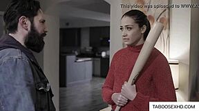 i feel so excited having hardcore sex with my cute brunette teen stalker including blowjob and riding