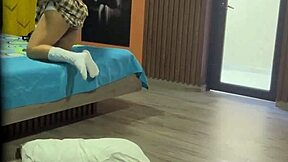 Will You Catch Your Nalgona Hijastra Breaking Her Ass With A Toy And Jerk Off To Her Moans?