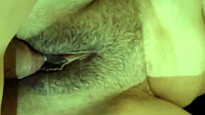 Hey, check how I soak my stepsister's hairy bush and big pussy lips with cum after rough homemade sex and muff diving