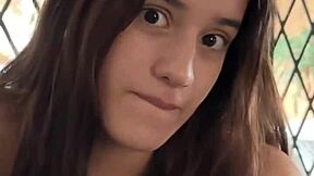 In her first casting, the 18yo busty skinny Brazilian teen Latina gave a deepthroat POV blowjob during the interview.