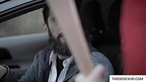 i feel so excited having hardcore sex with my cute brunette teen stalker including blowjob and riding