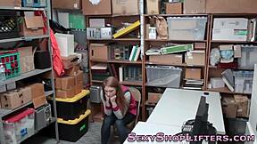 What happens when a busty amateur teen gets caught and ends up with a massive facial surprise