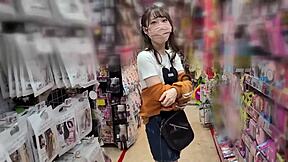 hey, in this cute japanese homemade creampie, i cum inside her natural tits asian babe!!