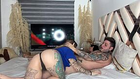 So this guy gets two horny Latinas sucking his big cock together in a quickie. Blakeproductions captures the cowgirl riding and doggystyle action.  