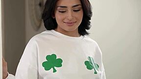 I can't believe my gorgeous latina stepsis convinced me to fuck her hairy pussy for good luck with my huge cock