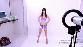 sexy brunette gets fucked in a modeling audition 😈