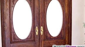 alexia gold takes on a huge dildo and monster cock