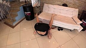 Lyah Silva's debut turns into wild putaria with big cock anal and toys backstage.