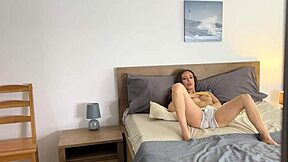 I feel so turned on as stepdad catches me masturbating then fucks me hardcore and rough - jessi q