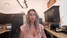 Stepmom Blackmails Blonde Not Son Into Taboo Sex But Really Wants Pregnancy From Riding Orgasm