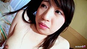 Curvy Asian College Girl Picked Up for First Time Amateur POV Casting Fuck with Creampie