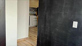 oh man i love hot sex with this beautiful busty jenny sweet her big natural tits and curvy body in the kitchen