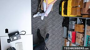 Catarina Petrov SHOPLIFTER enjoys intimate PUNISHMENT in garage at Teenrobbers com