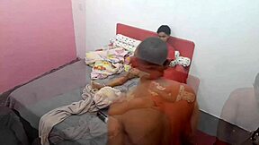 Cute skinny latina teen gives in to blackmail for reluctant anal assfucking in bent over doggystyle.