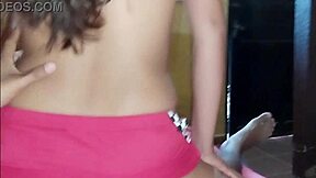 Wife with perfect ass gives rich bounces in thong until leaving all my cum inside her shaved pussy