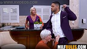 Nanas swap sloppy cum after hardcore blowjob and fucking with DD White Stevie K Mike Ox Casey Conrad