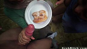 Arab teen with big ass in uniform sneaks into military base for reality sex. Rich petite girl enjoys old army encounter.