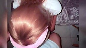 Mexican College Girlfriend in Dress Gives Blowjob and Gets Fucked Hard by Friend in Dark