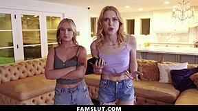 stepsisters chloe cherry and gwen vicious obey stepbros demands