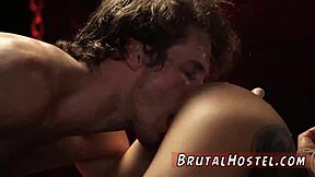 Girl Fucks Man Slave and Blonde Gets Punished in Garage Bondage with Extreme Domination and Fucking for Excited Youthful 18+ Tourists.