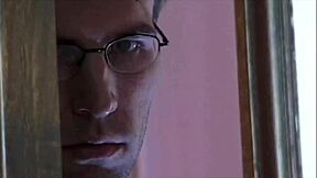 is she really masturbating while watching those lesbian stepsisters kiss, lick, and please each other's shaved pussies in pantyhose?