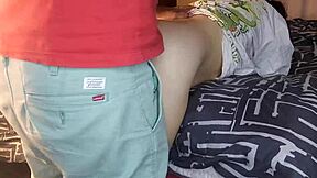 Whoa, dildo fucking my 18 year old stepdaughter while wife is at spa 😈🔥