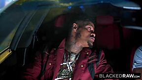 Blackedraw features out-of-town teen getting picked up by two strong black men for MMF action.