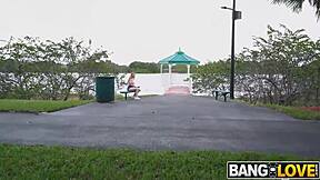 redhead arietta adams gets bent over and fucked hard in doggystyle on the bus for cash until cumshot