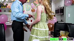 So this 18yo blonde stepdaughter decides to keep up the family tradition by fucking her stepdad.