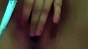 Amateur Asian Teen Brunette Masturbates With Big Cock In POV Tit Action