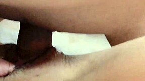 why does this amateur pink pussy look so wet after losing her virginity?