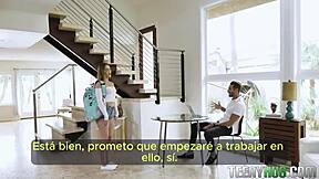 sorprendo a papa con un poco de crema - subtitulado español??