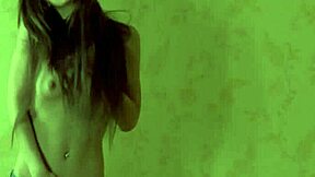 hey, check out my hot girlfriend in jeans teasing with her solo moves