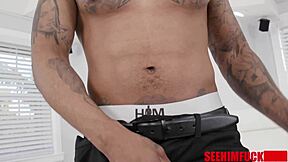 Hey sexy Indica Monroe, yield to Zaddy2x's command like a true sexpet in this interracial footjob and cowgirl ride!