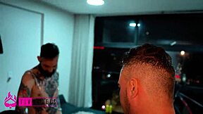 Subtle Hints of Friends Spinning Chair for Blowjobs and Monster Cock Orgy