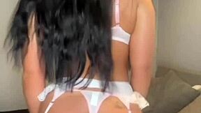 Horny british girl solo toy play