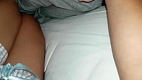 I feel so dirty when my stepsister climbs into bed for mutual masturbation. We finger and lick until we both cum with intense orgasms.