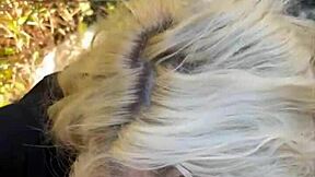 Real hooker takes a facial