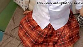 quicky cum inside and outside my juicy pussy with delivery driver in dorm